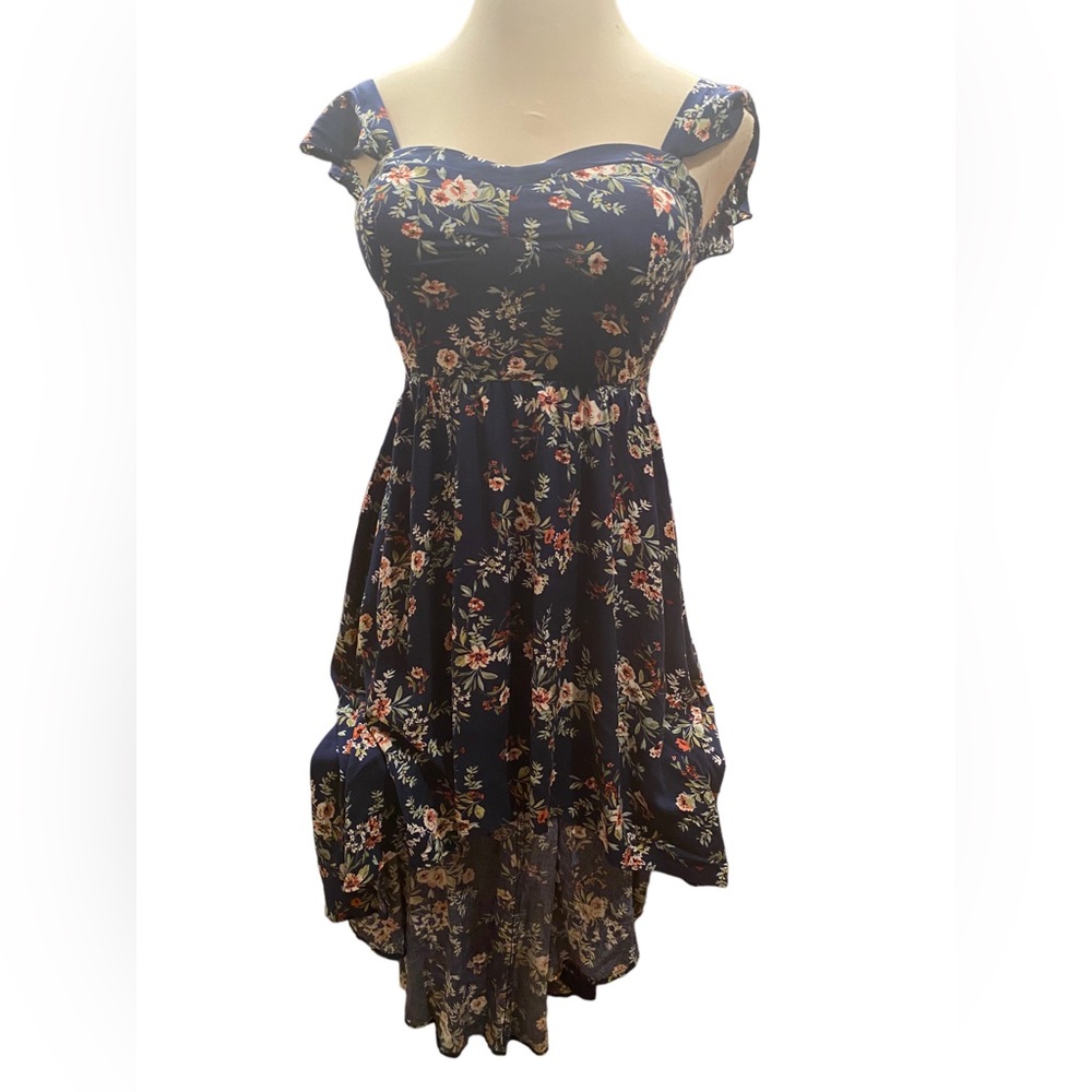 As u wish floral tea length casual dress